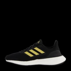 adidas Pureboost 23 Shoes Core Black / Gold Metallic / Carbon Svart New