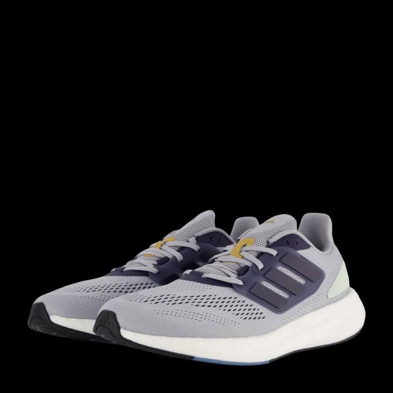 Best adidas Pureboost 22 Shoes Halo Silver / Shadow Navy / Linen Green Flerfärgad