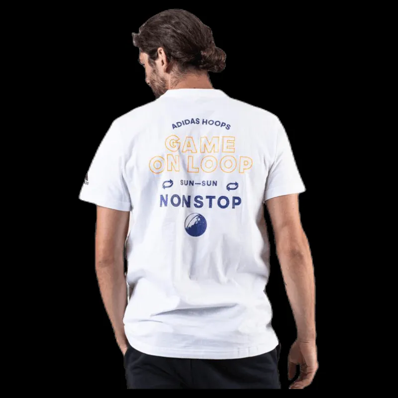 Clearance adidas Q3 Shop Tee 1 White Vit