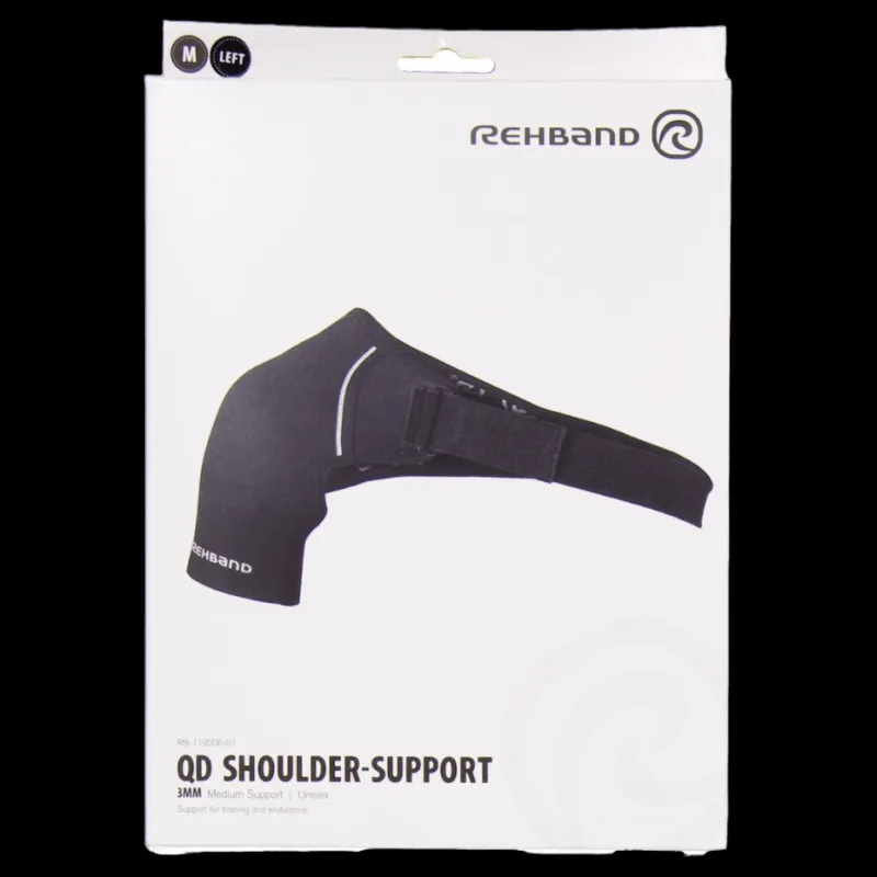 Online Rehband Qd Shoulder Support Left 3mm Black Svart