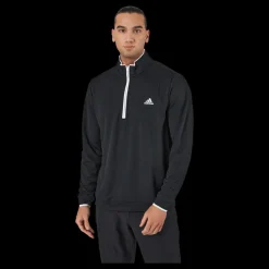 Clearance adidas Quarter-Zip Sweatshirt Black Svart