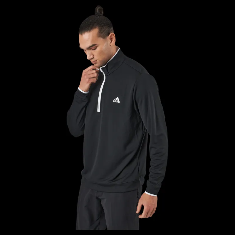 Clearance adidas Quarter-Zip Sweatshirt Black Svart
