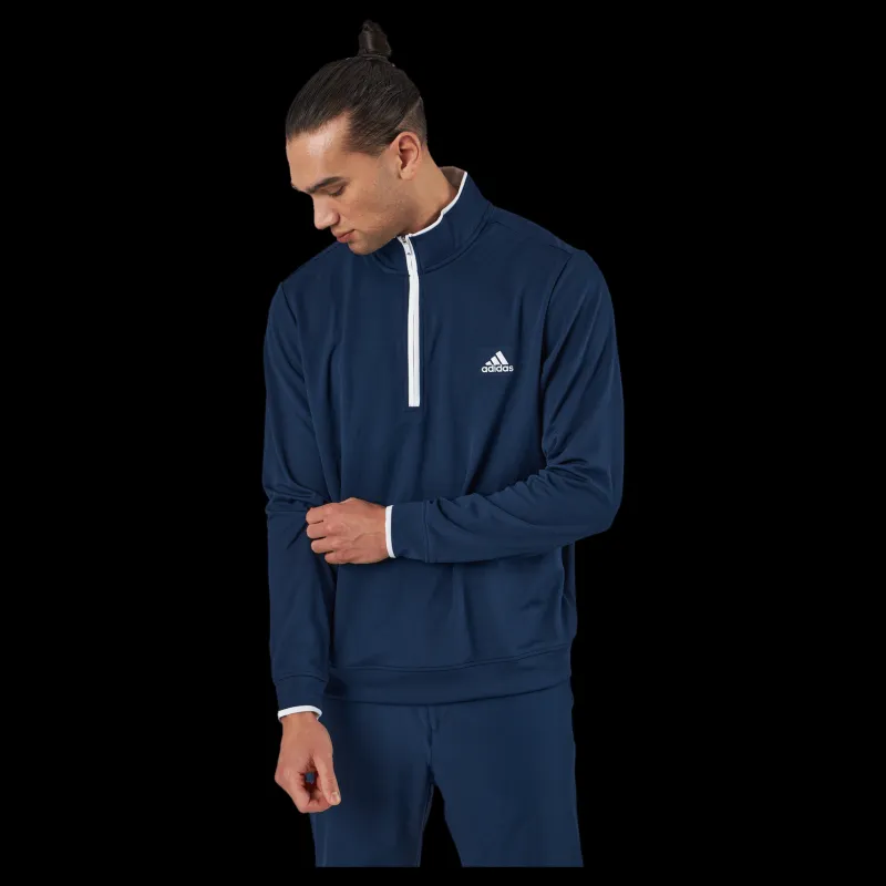 Discount adidas Quarter-Zip Sweatshirt Collegiate Navy Blå