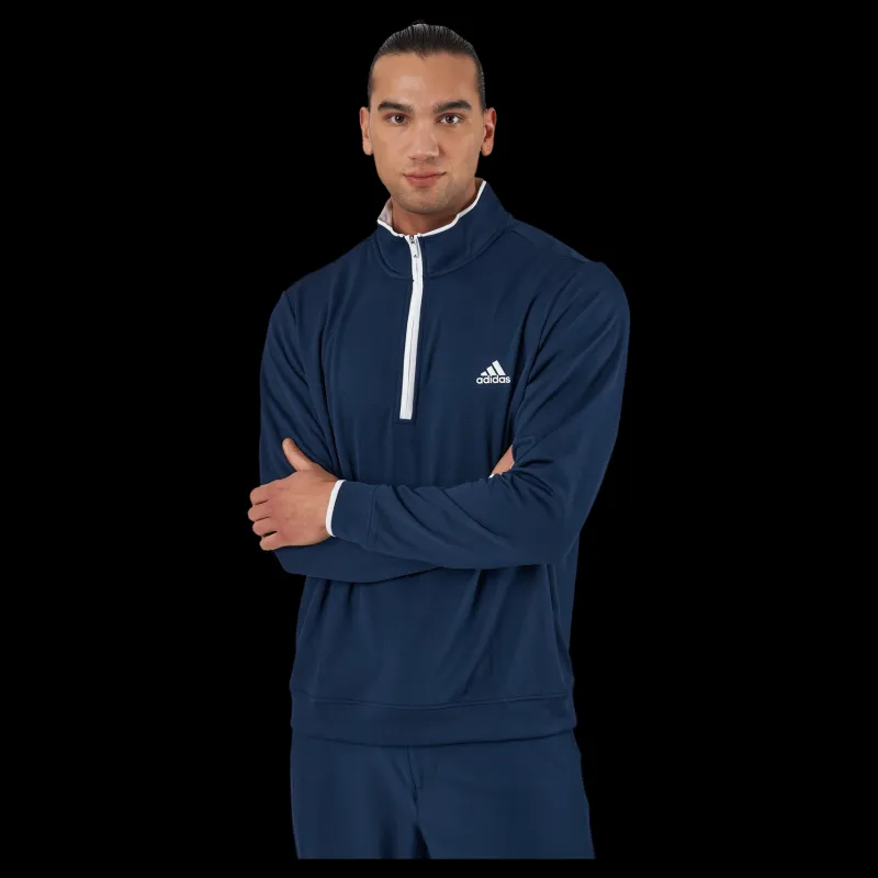 Discount adidas Quarter-Zip Sweatshirt Collegiate Navy Blå