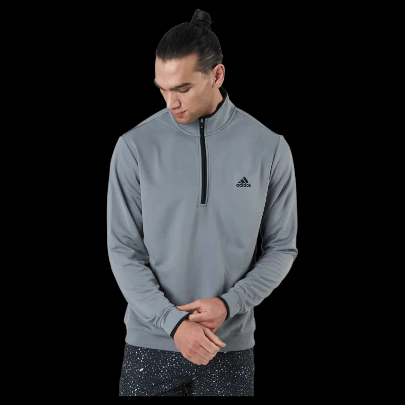 adidas Quarter-Zip Sweatshirt Grey Three Grå Clearance