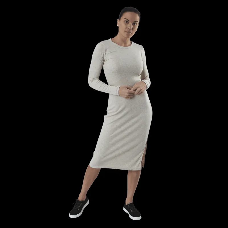 NOUN Quinn Rib Dress Beige
