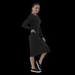 Best NOUN Quinn Rib Dress Black Svart