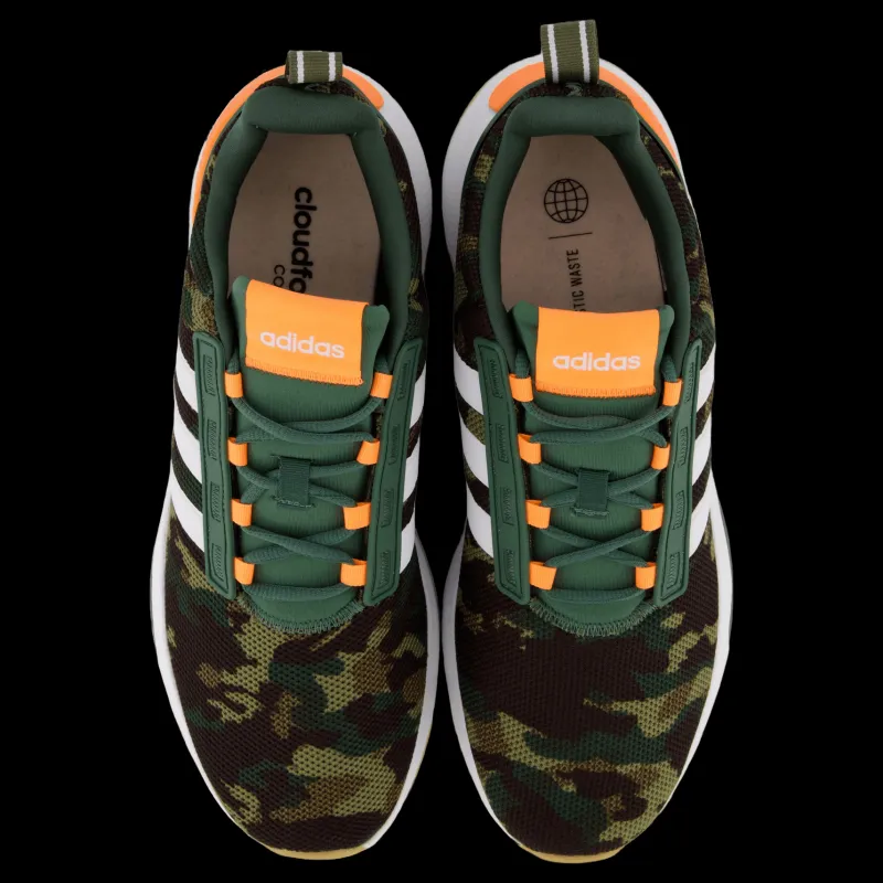 adidas Racer TR21 Cloudfoam Lifestyle Running Shoes Green Oxide / Cloud White / Screaming Orange Svart Hot