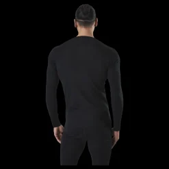New Norfolk Ragnar Long Sleeve Base Layer 100% Merino Wool Black Svart