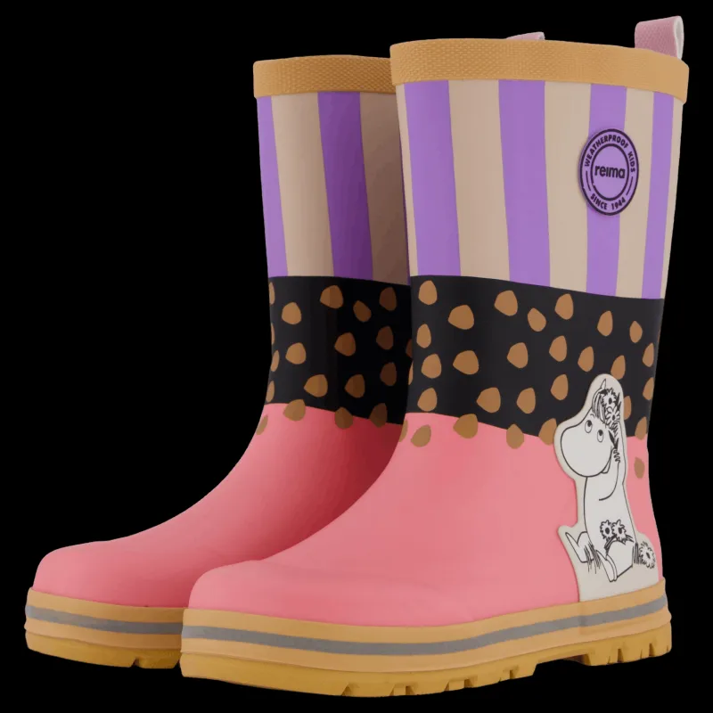Outlet Reima Rain boots Moomin Magisk Sunset Pink Flerfärgad och Rosa