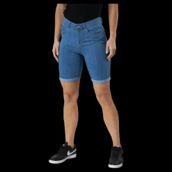 Only Rain Life Mid Long Shorts Blue Blå Outlet
