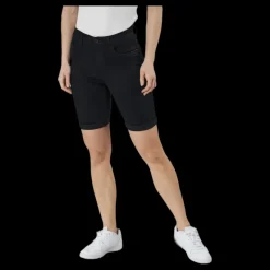 Only Rain Mid Long Shorts Black Svart
