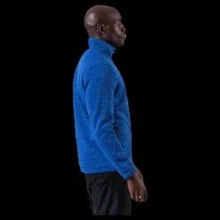 Weather Report Ralf Melange Fleece Jacket w. Windproof Lining Blue Blå