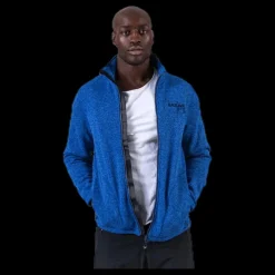 Weather Report Ralf Melange Fleece Jacket w. Windproof Lining Blue Blå