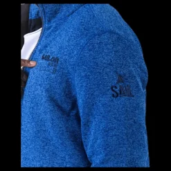 Weather Report Ralf Melange Fleece Jacket w. Windproof Lining Blue Blå