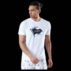 Clearance Holebrook Rasmus Tee White Vit