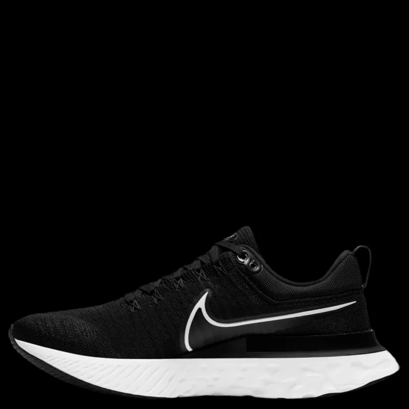 Best Nike React Infinity Run Flyknit 2 White/Black Svart