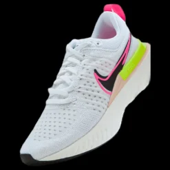 Nike React Infinity Run Flyknit 2 W White/black-sail-pink Blast Vit