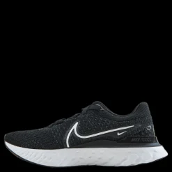 Nike React Infinity Run Flyknit 3 Men's Road Running Shoes BLACK/WHITE Svart Hot