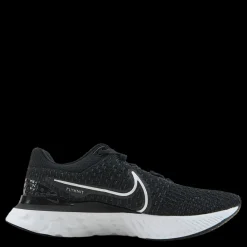 Nike React Infinity Run Flyknit 3 Men's Road Running Shoes BLACK/WHITE Svart Hot