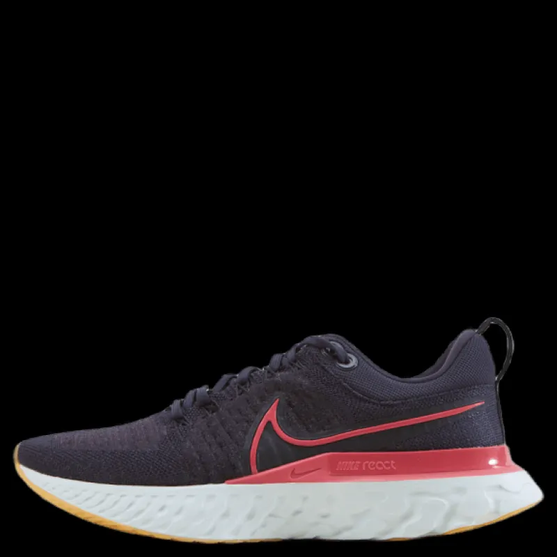 Nike React Infinity Run Flyknit 2 W Cave Purple/archaeo Pink-black Svart