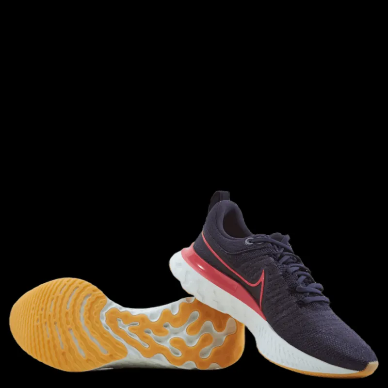 Nike React Infinity Run Flyknit 2 W Cave Purple/archaeo Pink-black Svart