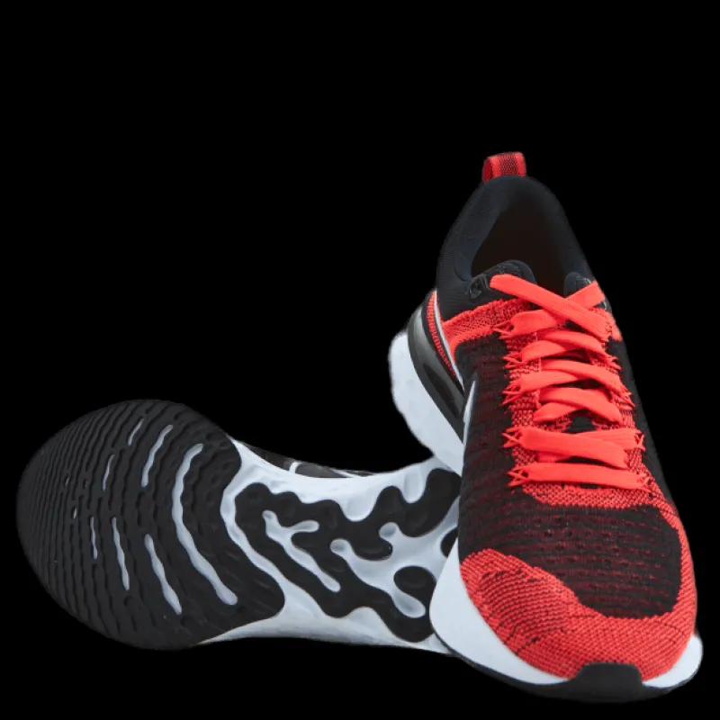 New Nike React Infinity Run Flyknit 2 Red/Black/Grey Flerfärgad