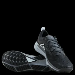 Hot Nike React Pegasus Trail 4 Women's Trail Running Shoes BLACK/AURA-DARK GREY-WOLF GREY Svart