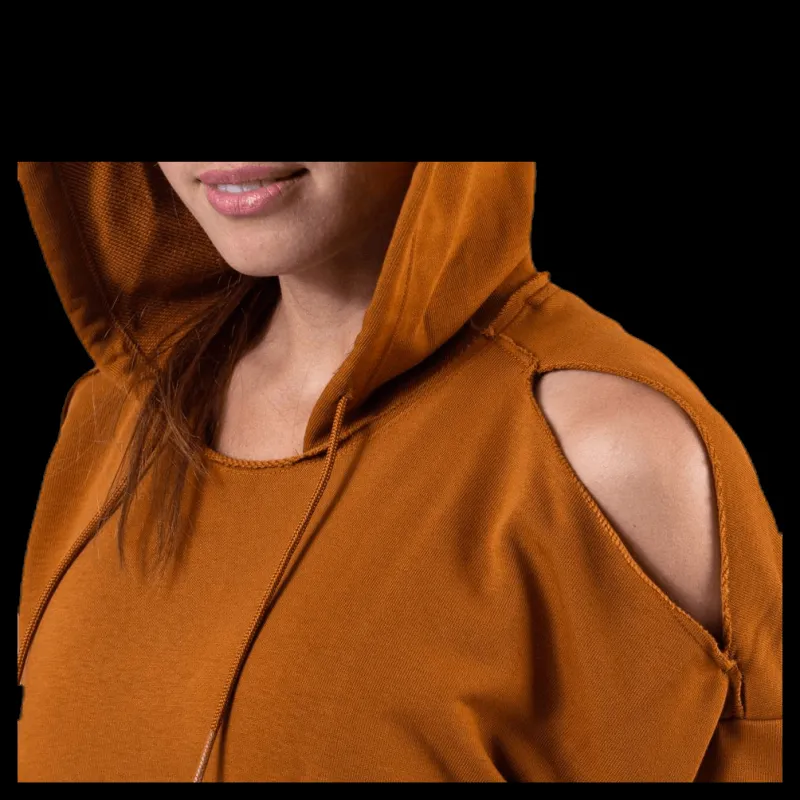 Nike Rebel Slash Fleece Hoodie GRX Brown Brun Best