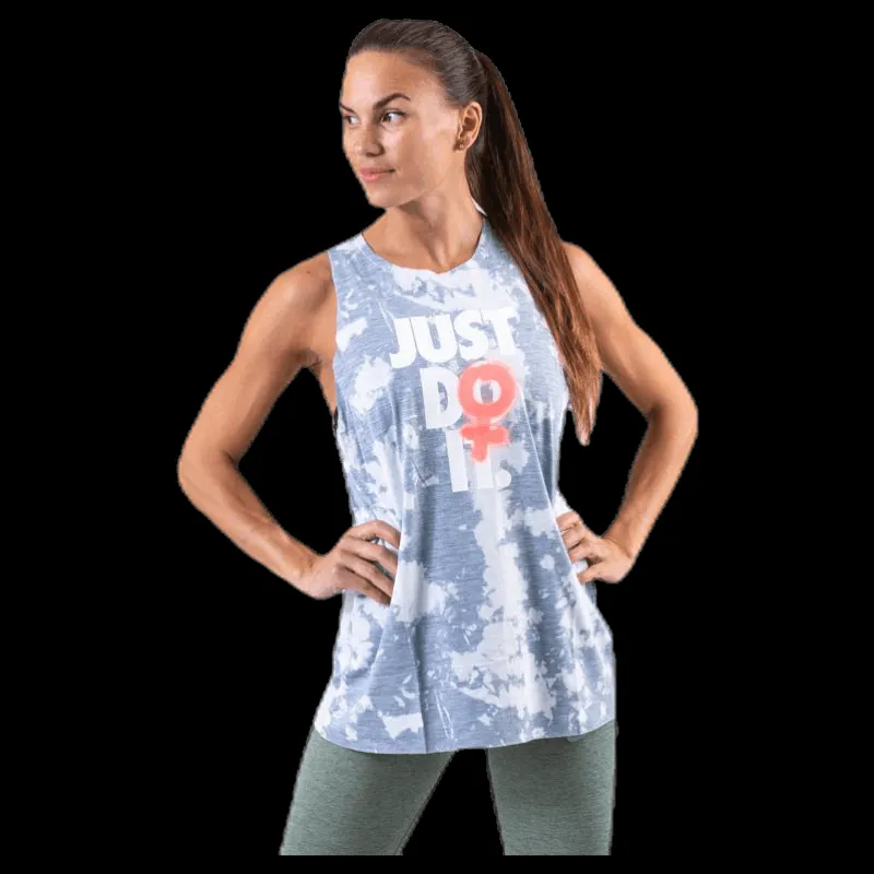 Sale Nike Rebel Sleeveless Top Patterned/Black Blå