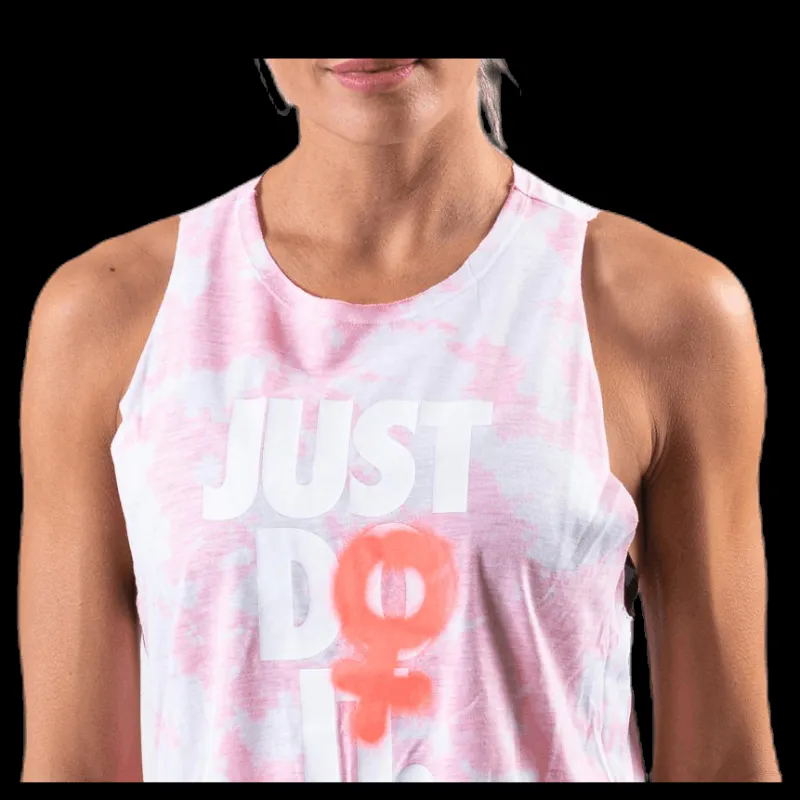 Nike Rebel Sleeveless Top Pink/Patterned Rosa Clearance