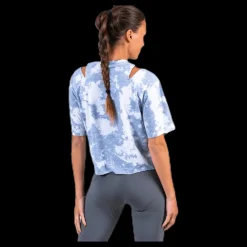 Nike Rebel SS Crop Top White/Grey Flerfärgad Best
