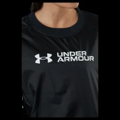 Under Armour Recover Woven Shine Crew Black Svart