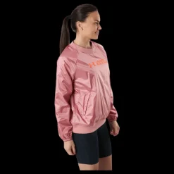 Online Under Armour Recover Woven Shine Crew Pink Rosa