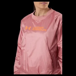 Online Under Armour Recover Woven Shine Crew Pink Rosa