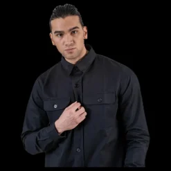 FRONTIER Recruit Overshirt Black Svart Best