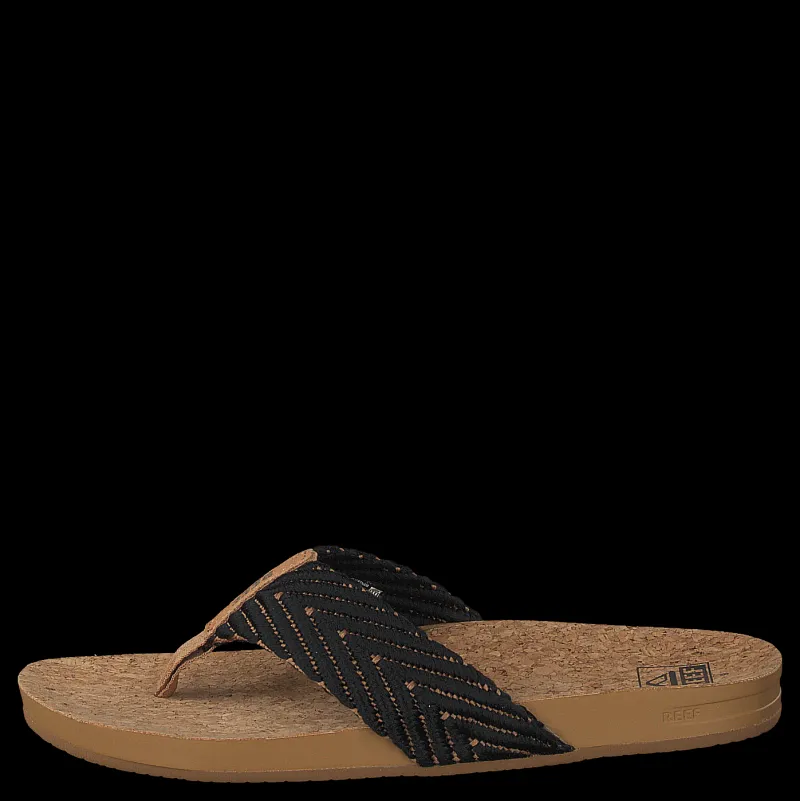 Reef Cushion Strand Black/natural Brun Discount