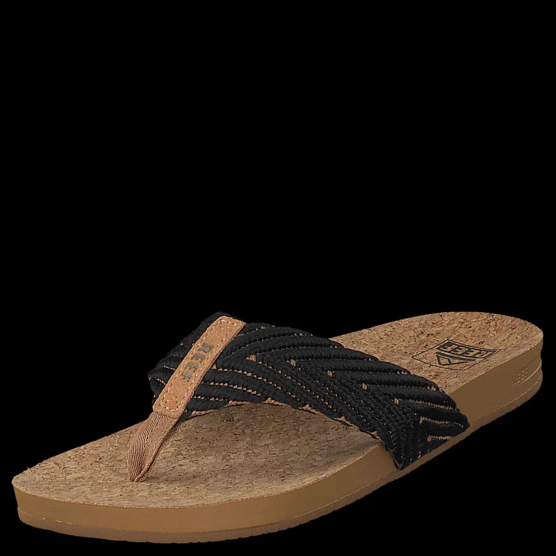 Reef Cushion Strand Black/natural Brun Discount