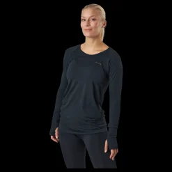 Famme Refine Ls T-shirt Black Blå Online