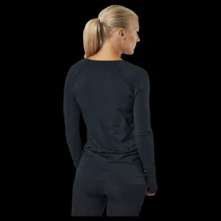 Famme Refine Ls T-shirt Black Blå Online