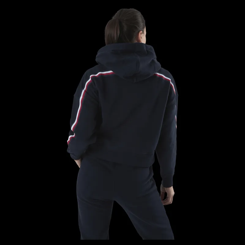 Tommy Hilfiger Sport Relaxed Tape Hood Blue Blå New