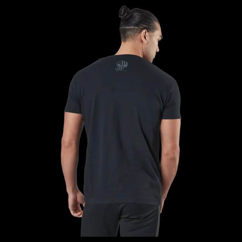 Sale GASP Relentless Skull Tee Washed Black Svart