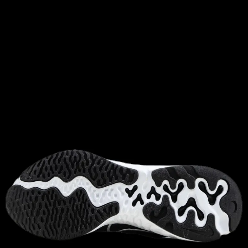 Online Nike Renew Run Black/Silver Svart