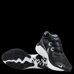 Online Nike Renew Run Black/Silver Svart
