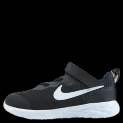 Nike Revolution 6 Baby/Toddler Shoes BLACK/WHITE-DK SMOKE GREY Svart Hot