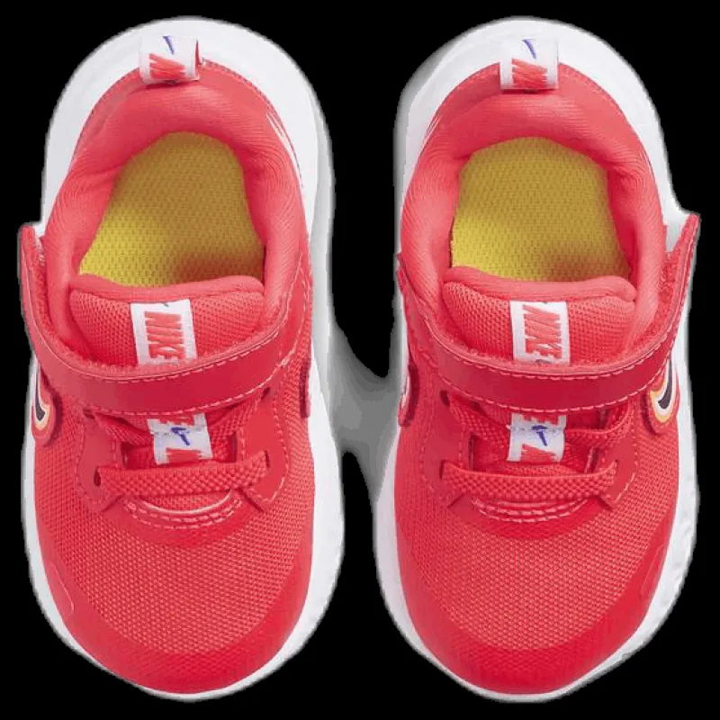 Nike Revolution 5 Fire TD Kids Yellow/Red Röd Discount
