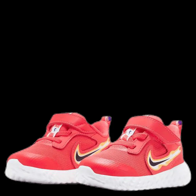 Nike Revolution 5 Fire TD Kids Yellow/Red Röd Discount