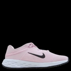 Nike Revolution 6 FlyEase Big Kids' Easy On/Off Road Running Shoes PINK FOAM /BLACK Rosa och Svart Sale