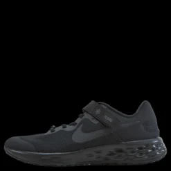 Nike Revolution 6 FlyEase Big Kids' Easy On/Off Road Running Shoes BLACK/BLACK-DK SMOKE GREY Svart Best