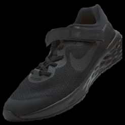 Nike Revolution 6 FlyEase Big Kids' Easy On/Off Road Running Shoes BLACK/BLACK-DK SMOKE GREY Svart Best
